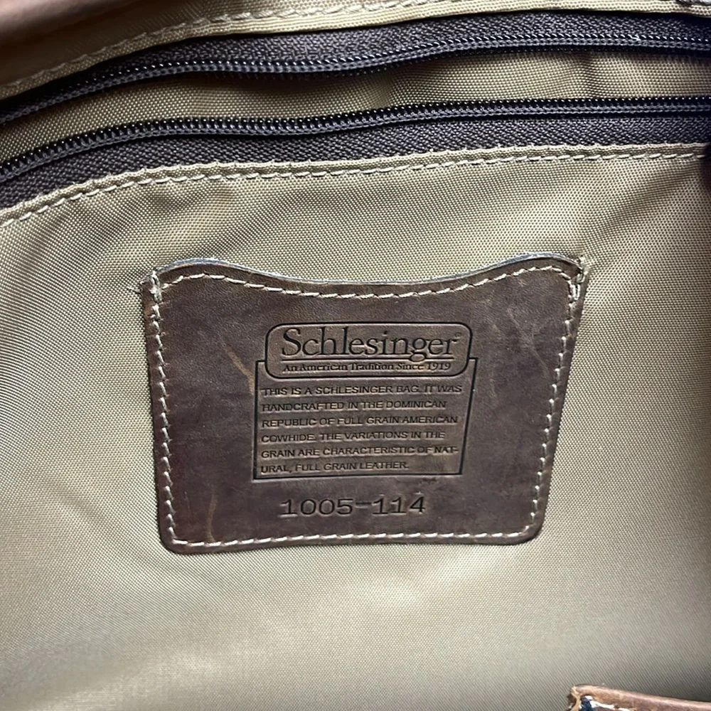 Schlesinger Vintage Leather Briefcase